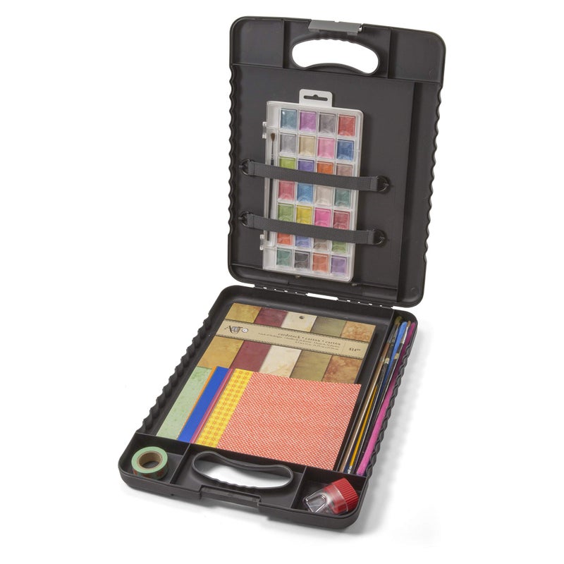 Officemate Letter/A4 Size Deluxe Tablet Clipboard Case, Charcoal (83315) - Image 4